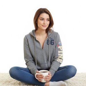 PINK Victoria's secret hoodie with patches